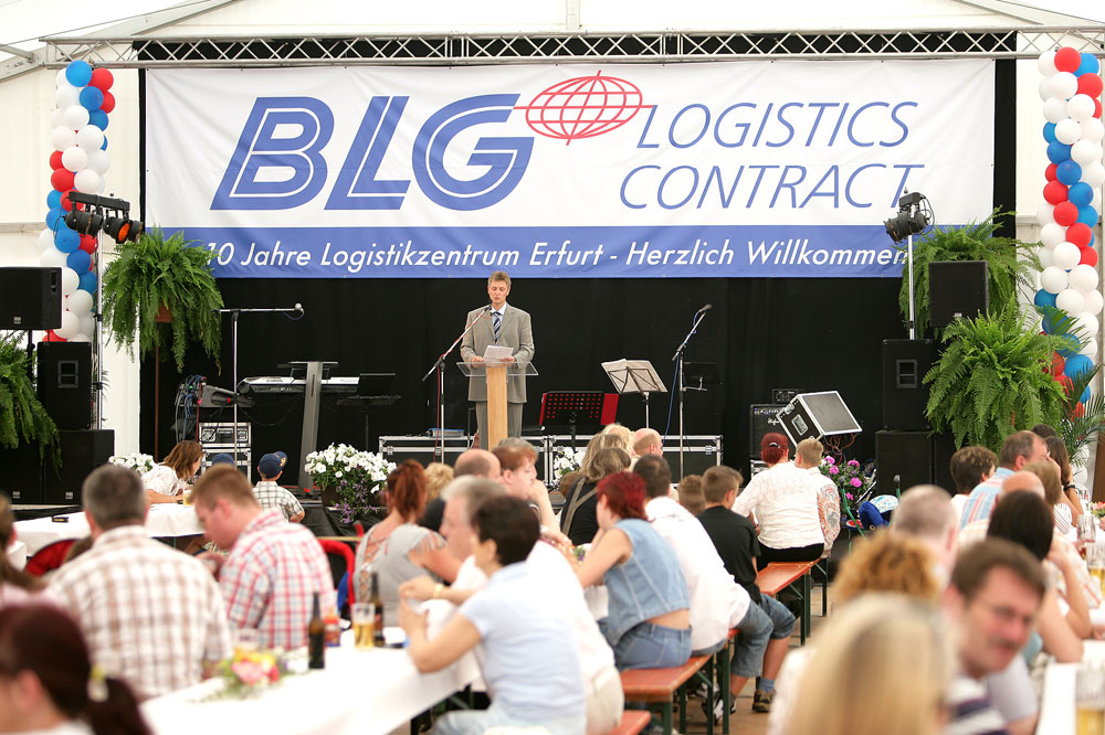 Zehnjähriges Jubiläum der BLG Logistics Solutions GmbH Erfurt